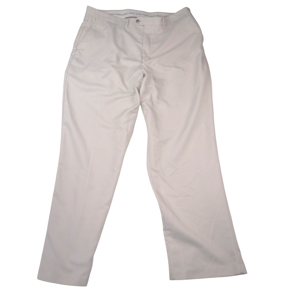 Concepts‎ by Claiborne Beige Straight Leg Trousers Mens 42x31 Flat Front Pants